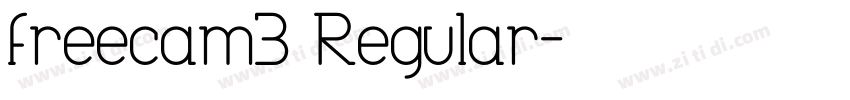 freecam2 Regular字体转换